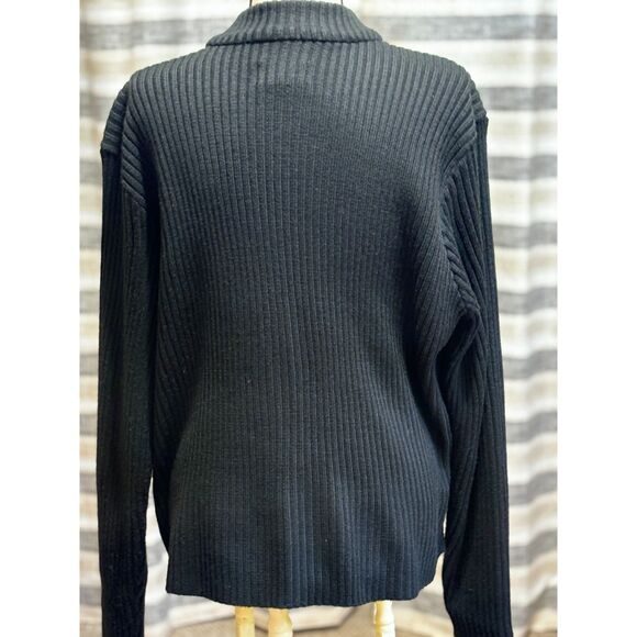 Vt6 Blk Suede/Knit Jacket Size 2X by Robert Louis Retro 80's/90's Vibes - Picture 4 of 6